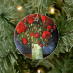 Décoration En Céramique Vase avec des papillons rouges | Vincent van Gogh<br><div class="desc">Vase with Red Poppies de Vincent van Gogh est un tableau captivant qui met en valeur l’utilisation dynamique de la couleur et de la brosse expressive de l’artiste. Le tableau présente un vase de terre simple rempli de coquelicots cramoiseux et audacieux, dressé contre un arrière - plan texturé et muet....</div>