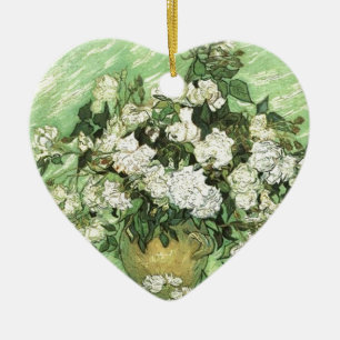 Décoration En Céramique Vase avec Roses - Van Gogh