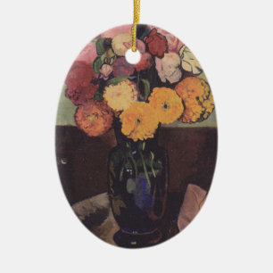 Décoration En Céramique Vase de fleurs Suzanne Valadon sur une table ronde