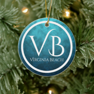 Décoration En Céramique VB Virginia Beach Christmas Tree personnalisé