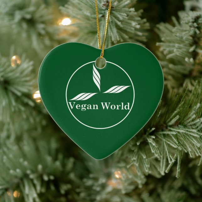 Décoration En Céramique Vegan World-New Design/Logo (Arbre)