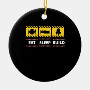 Décoration En Céramique Veille Construire Construire Répéter Blocs De Cons