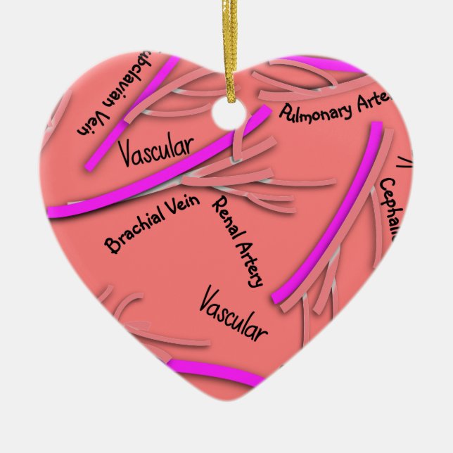 Décoration En Céramique Veines vasculaires et artères #58 (Devant)