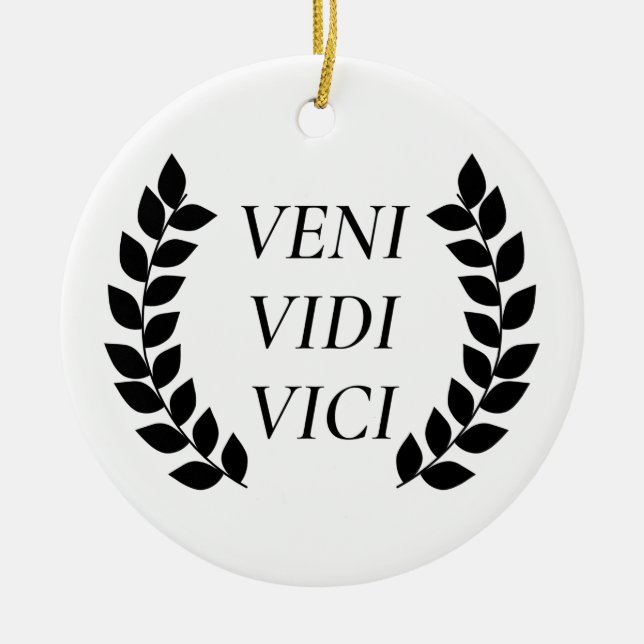 Décoration En Céramique Veni Vidi Vici (Devant)