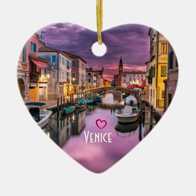 Décoration En Céramique Venise, Italie Canal Pittoresque & Architecture Vé (Devant)