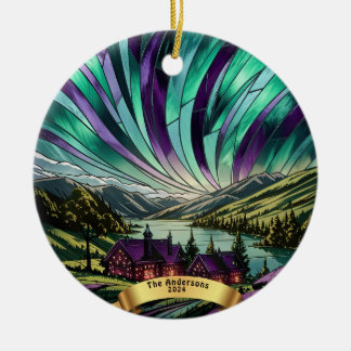 Décoration En Céramique Verre à rideau personnalisé Regardez les aurores b