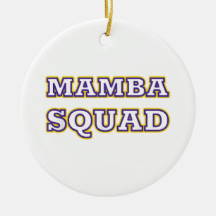 Décoration En Céramique Vêtements drôles de Mamba Squad pour amateur de se