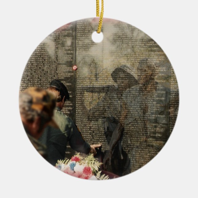 Décoration En Céramique Vétérans du Vietnam commémoratifs (Devant)