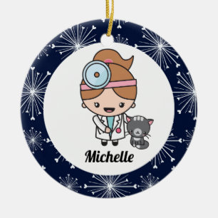 Décoration En Céramique Vétérinaire Vet Tech Cute Cadeau