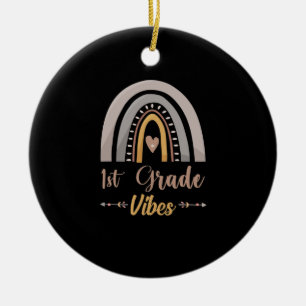 Décoration En Céramique Vibes de 1ère année Arc en arc-en-ciel Première an