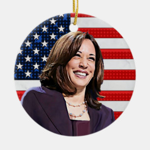 Décoration En Céramique Vice-Président Kamala Harris Keepsaksouvenir