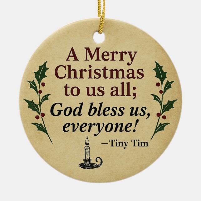 Décoration En Céramique Victorian Christmas Ornament - A Christmas Carol (Devant)