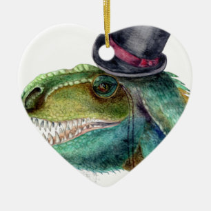 Décoration En Céramique Victorian Tyrannosaure