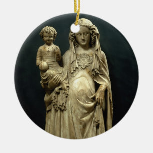 Décoration En Céramique Vierge et enfant, c.1375 (albâtre)