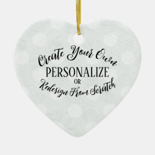 Décoration En Céramique Vierge personnalisable - Créez votre propre