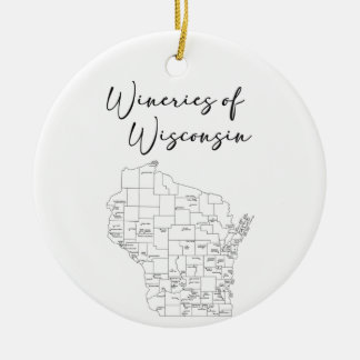 Décoration En Céramique Vignobles du Wisconsin