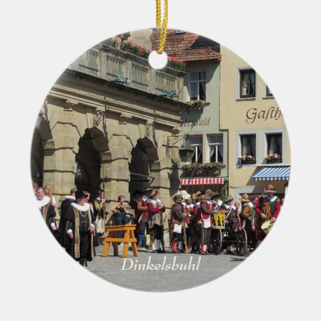 Décoration En Céramique Ville historique Franconia de Dinkelsbuhl (Devant)