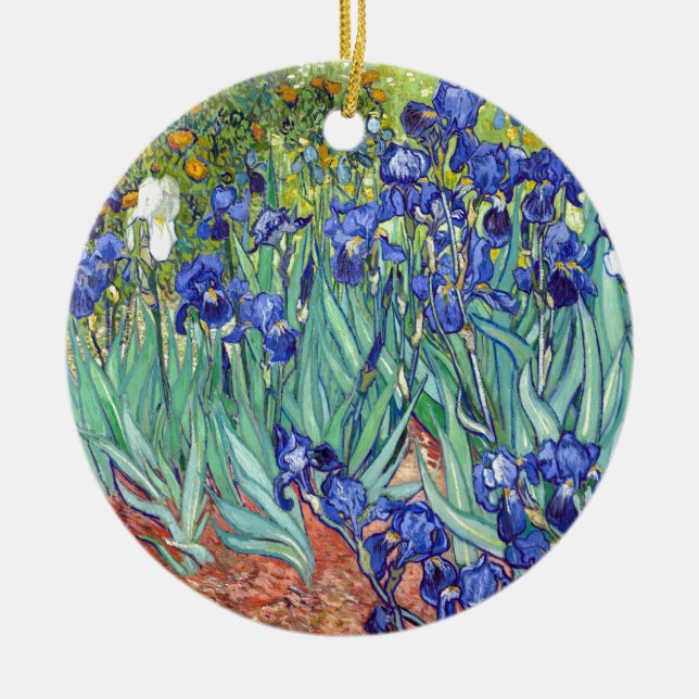 Décoration En Céramique Vincent van Gogh 1889 iris (Devant)