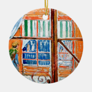 Décoration En Céramique Vincent Van Gogh - Boucherie vue d'une fenêtre