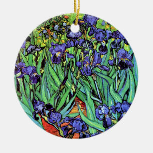 Décoration En Céramique Vincent Van Gogh - Iris - Amoureux de la Fleur Bea