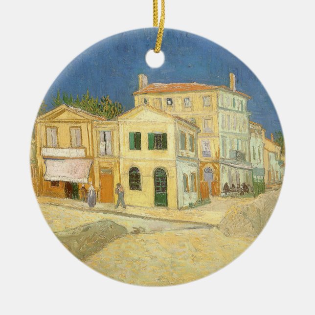 Décoration En Céramique Vincent van Gogh - La Maison Jaune (La Rue) (Devant)