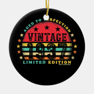 Décoration En Céramique Vintage 1937 85e anniversaire Cadeau Hommes Femmes