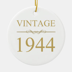 Décoration En Céramique Vintage 1944 80e anniversaire