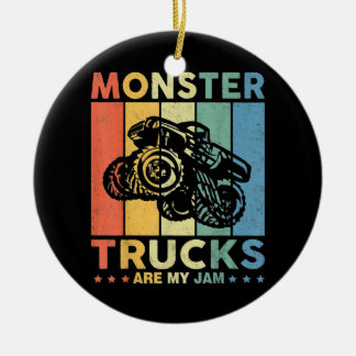 Décoration En Céramique Vintage Camion Monster Sont Ma Jam
