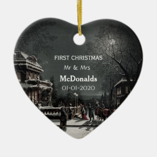 Décoration En Céramique Vintage de Noël personnalisé