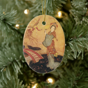 Décoration En Céramique Vintage Fairy Tale Princess Badoura, Edmund Dulac