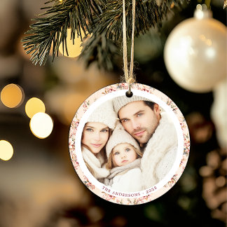 Décoration En Céramique Vintage Floral personnalisé en céramique plate