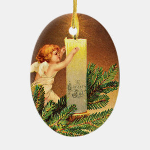 Décoration En Céramique Vintage, Glaedelig, 1906 Norwegian,