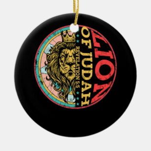 Décoration En Céramique Vintage Jésus Lion De Juda Apocalypse 55 Christie