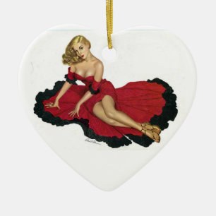 Décoration En Céramique Vintage Love 1952