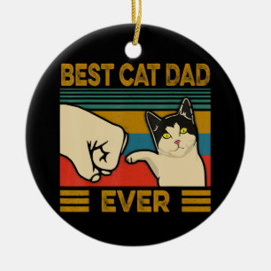 Décoration En Céramique Vintage Meilleur Chat Papa Jamais Drôle Chat Dadd