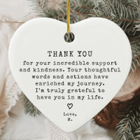 Vintage personnalisé minimaliste Merci Noël