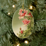 Décoration En Céramique Vintage Valentine's Day Pink Victorian Garden Rose<br><div class="desc">Vintage illustration love and romance floral Victorian Valentine's Day design with several pink garden rose flowers in bloom.</div>
