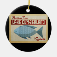Vintage voyage de poissons du lac Cumberland