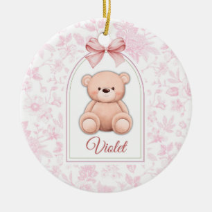 Décoration En Céramique Violet Conception personnalisée d'ours en peluch