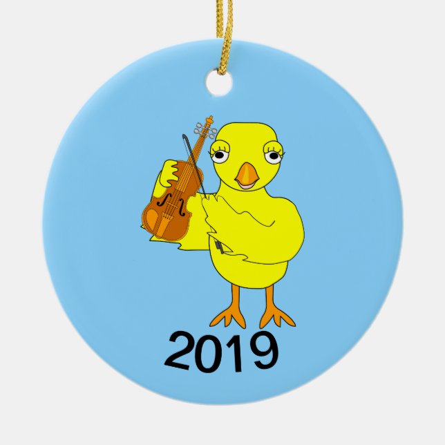 Décoration En Céramique Violon Chick (Devant)