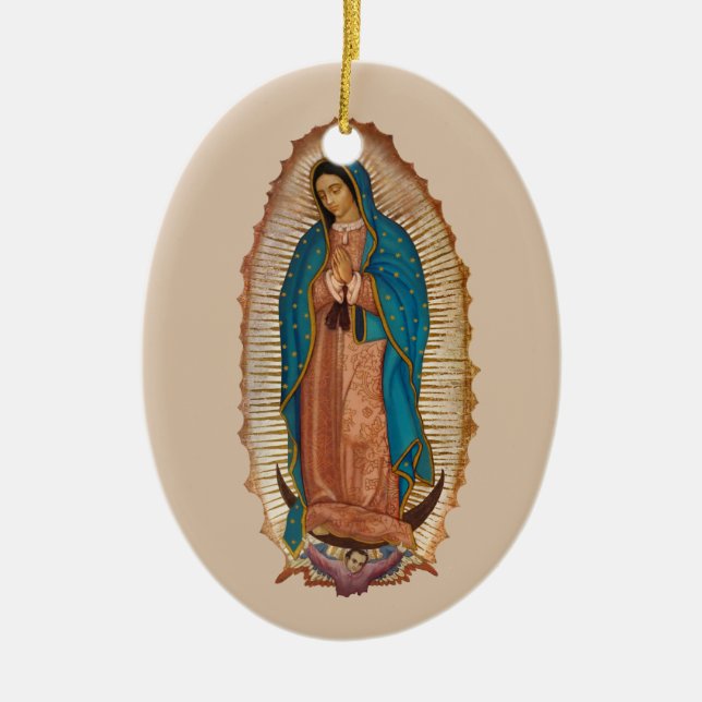 Décoration En Céramique Virgen de Guadalupe (Devant)