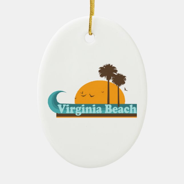 Décoration En Céramique Virginia Beach. (Devant)