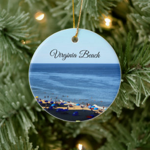 Décoration En Céramique Virginia Beach Round Ornament