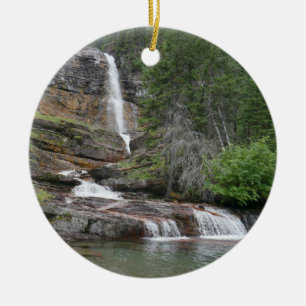 Décoration En Céramique Virginia Falls II au parc national de Glacier