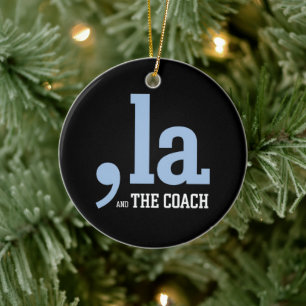 Décoration En Céramique Virgule La Kamala Harris Tim Walz Entraîneur 2024 