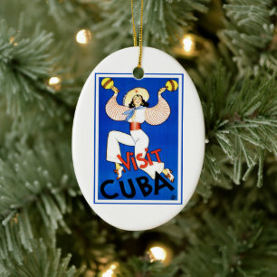 Décoration En Céramique Visiter La Havane, Cuba, Poster Vintage voyage Mar