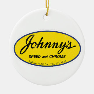 Décoration En Céramique Vitesse de Johnny et Chrome vintage