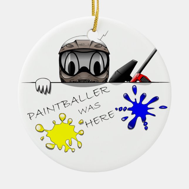 Décoration En Céramique Vitesse de Paintball (Devant)