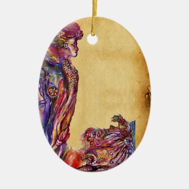 DÉCORATION EN CÉRAMIQUE VIVIEN ET MERLIN (Devant)