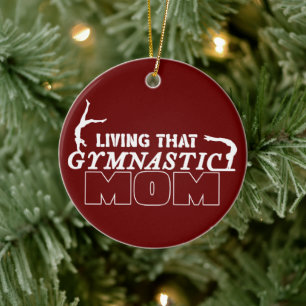 Décoration En Céramique Vivre Cette Gymnastique Maman, Amis De La Gymnasti